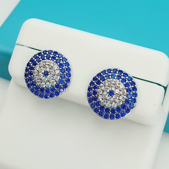 "925 Sterling Silver CZ Beautiful Earrings for Women, 1USPAR4227 - Picture 1 of 11